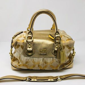 NWOT Rare Gold Coach Madison Sabrina 13585